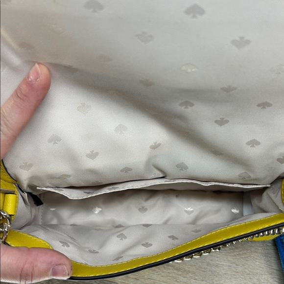 8002 KATE SPADE SAFFIANO LEATHER YELLOW CROSSBODY 254558002 - Picture 4 of 10